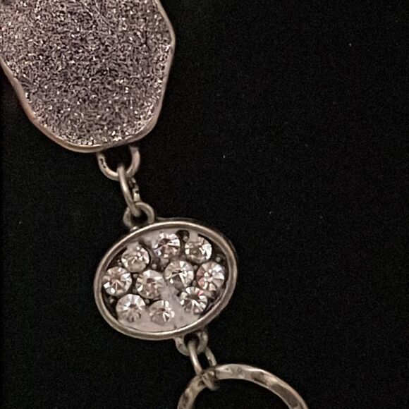 RETIRED 37” Premier Designs Limited Edition Freestyle” silver tone necklace - Picture 8 of 13
